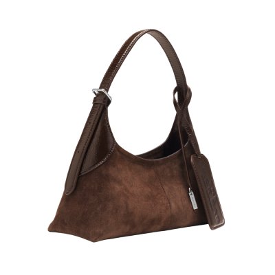 THE SMALL BELTED SACK BAG IN SUEDE